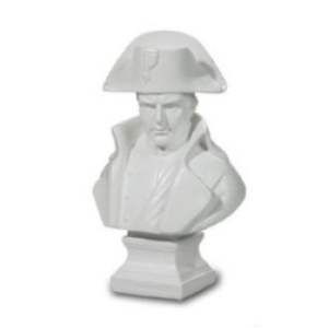 Busto de Napoleón esculpido por Pinedo (color blanco) 12.5cm